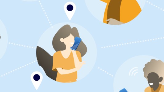 Image of several people communicating