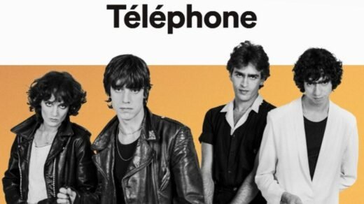 Four Band Members of the French Rock and Roll Band Telephone